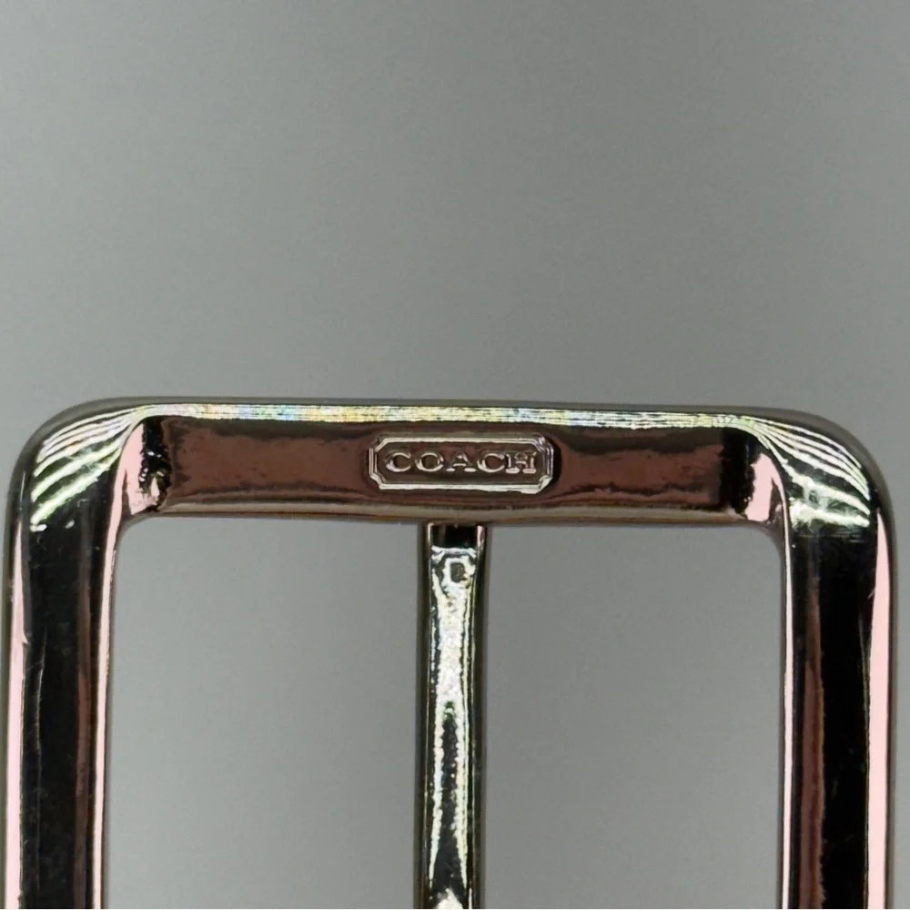 Coach Brown Calfskin Leather Belt